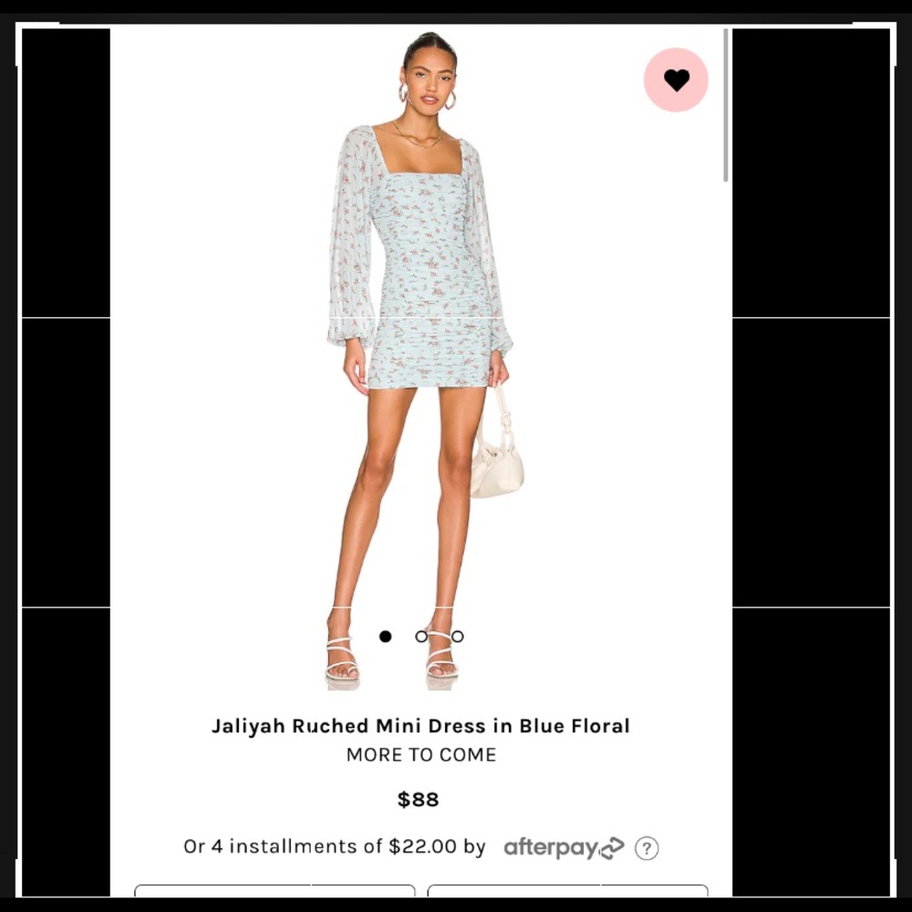 Jaliyah Ruched Mini Dress
MORE TO COME
Color: Black Floral
Size: M
Qty: 1
$88.00